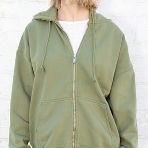 BRANDY MELVILLE MATCHA GREEN CHRISTI HOODIE